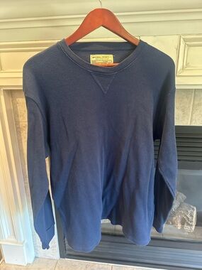 Big Ball Sports Men’s Long Sleeve Thermal Shirt - Navy